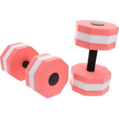 POPETPOP 1 Pair Water Dumbbells Sports Dumbbells Pool Dumbbells Weights Swimming Octagonal Water Weights for Pool Weights for Training in the Pool Dumbbell Weights EVA Pink