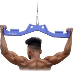 Lat Pull Attachments Neutral Grip Lat Pull Bar with Ergonomic Grip Cable Attachments for Gym Back Triceps Bar Strength Training