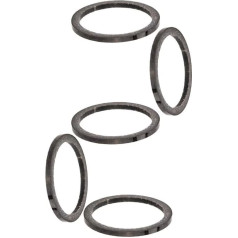 HESHUYAN Spacer Bicycle 5 Pieces Bicycle Headset Washer Ultra Light Carbon Fibre Mountain Road Bicycle Fork Tube Spacer Stem Seal 1 2 3 5 mm 10 mm 15 mm Bicycle Spacer (2 mm)