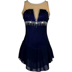 Rinkhockey Ärmelloses, Handgefertigtes, Elegantes Eiskunstlaufkleid For Mädchen Und Damen, Atmungsaktiv, For Training Und Wettkampf