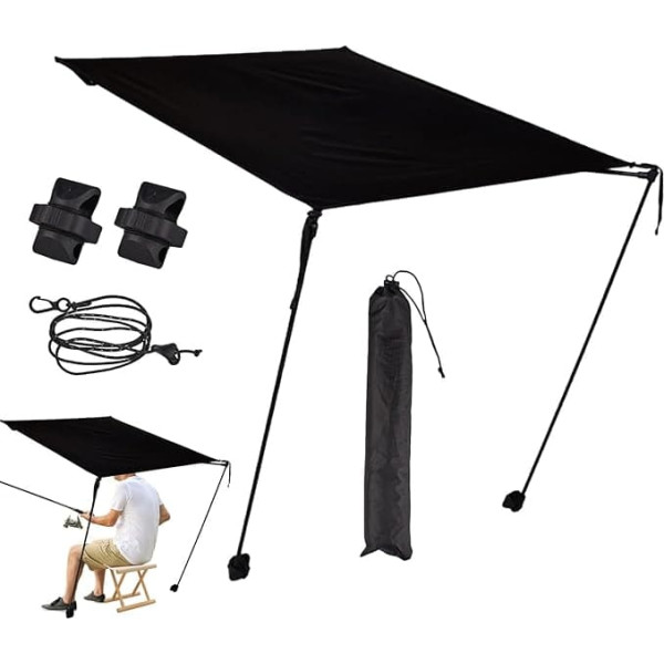 Überdachung Für Campingstühle - Zeltdach für Campingstühle Outdoor,Sonnenschutz mit robustem Schirm tragbare Markise für Sport Garten Angeln Reisen
