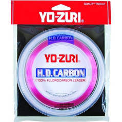 Yo-Zuri H.D. Fluorocarbon Wrist Reel 90 Yard Leader Line Pink 20lb