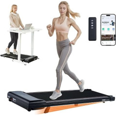 VEVOR Walking Pad Treadmill Under Desk Treadmill for Working, Working Treadmill with 120 kg Load Capacity, Portable Pad with 2.5 HP, Remote Control LED Display 1-6 km/h Adjustable