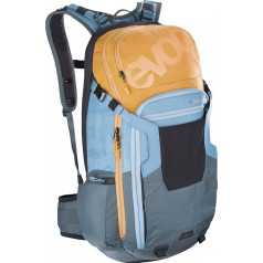EVOC FR TRAIL 20 Protektor Rucksack Backpack für Bike-Touren & Trails (20L Stauraum, LITESHIELD Rückenprotektor TÜV/GS zertifiziert, Trinksystemaufnahme bis 3L, Größe: S, M/L)