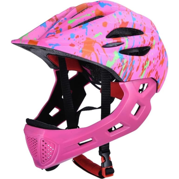 rockible Children's Bicycle Helmet, Full Face Helmet, Bicycle Helmet, for Skateboarding