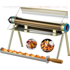 RSGK Solar Camping Grill, Multifunctional Solar Oven, Portable Stove, Camping Cooking Utensils and Survival Equipment, for Backpacking and Hiking