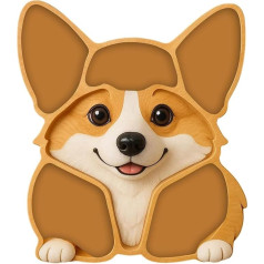 CYWBUEAFY Wurstplatte mit Hundemotiv, handgefertigtes Käse- und Fleischtablett aus Holz, langlebig und dekorativ, ideal für Geburtstage, Einweihungsfeiern und gemütliche Zusammenkünfte.