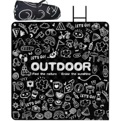 Nuhjytgf Picnic Blankets | Waterproof Camping Blanket for the - Thick Sandproof Lying Pad Washable for Garden, Camping, Yard Meetings