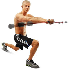 Fitness Swing Bar Pilates Yoga Bar Tremor Bar Vibrating Fitness Bar Improved Version Weight Training Bar with Weights for Stretching Weight Exercise Bars Body Toning Strength Training