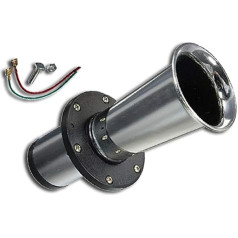 OOO-GAH 12V Chrome 110dB Horn for Car Van Pickup Truck RV ATV Bike Estate Tractor Retro Custom Tuning Vintage