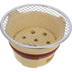 Tragbarer Holzkohlegrill – Kleiner Holzkohlegrill für den Außenbereich zum Campen Kochen – Indoor-Tonofen – Edelstahl – perfekt für Garten & Zuhause