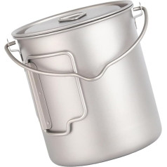 YiNLuax Portables Compacts Camping Cup Töpfe Mit Spork Storage Bag Outdoor Kochausrüstung Für Rucksacktouristen Mehrzwecktopf