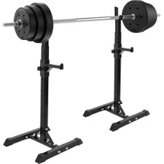 OWOHYG Squat Rack Multifunctional Weight Bench Folding Squat Racks, Adjustable Holder Stable Squat Barbell Free Bench Press Stand, Portable Home Racks Stand Indoor Barbell