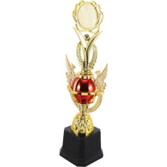 SWAYVES Trophy Prizes Children's Trophies and Awards Nursery Winner Prizes Small Trophy/Red x 2 Pcs/39 x 10 x 10 cm