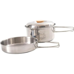 TOYANDONA 2 Stück Teiliges Camping Kochgeschirr Faltbarer Kochtopf mit Pfanne für Outdoor Aktivitäten Picknick und Camping Langlebig Reinigen