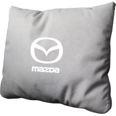2in1 Auto Kissen Decke für Mazda 3 MPS 2006 2007 2008 2009, 2-in-1-Kissenbezug, 2in1 Kuscheldecke Travel, Flauschig Weiches Reisekissen Umwandelbar Zur Reisedecke,Grey