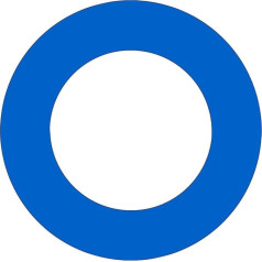 Jorzer Dartboard Surround EVA Round Darts Board Surround Ring Protective Board Backboard Removable Blue Board Wall Protection for Home, Club, Bar