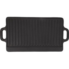 aqxreight Reversible Grillritterplatte Reversible Gusseisen -Grill -Grill -Grillpfanne Doppelseitig für Gasinduktions -Kopetop mit Gleichmäßiger Wärmeverteilung Schnelles Erwärmen (S 36x18x72in)