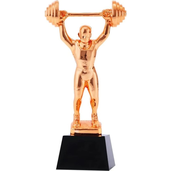 HLUONGTN Weightlifting Trophies Award Trophies Honor Competition Trophies Gold-Plated Trophies Championship League Trophies/Brass/8 x 29 cm