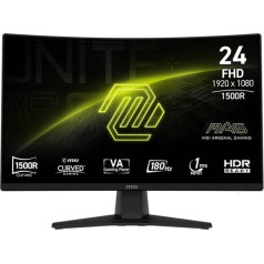 Monitors mag 242c 23,6 collu/led/fhd/curve/180hz/ melns