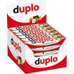 Duplo Single Bars - Tastes Crispy Light - 1 Pack of 40 Individual Bars (40 x 18.2g)