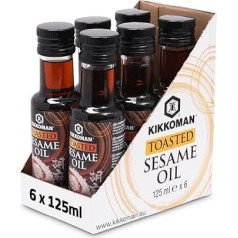 Kikkoman Roasted Sesame Oil 6 x 125ml