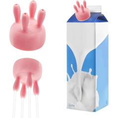ZMDMAH Cow Udder Milk Bottle Pourer, Cow Udder Milk Cap, Cow udder Milk Carton Lid, Funny Milk Bottle Cap, Funny Pourer Milk Cardboard Cap, Cow udder Milk Box Cap