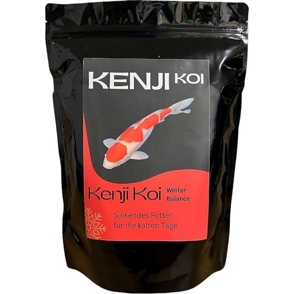 KENJI KOI Winter Balance 2.5 kg 3 mm - Sinking Koi Food Winter - Koi Food Spring, Autumn, Winter | KENJI KOI Winter Food - Sinking Fish Food | Resealable