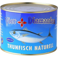 Vier Diamanten Tuna Fillets Naturell - Fqs, Pack of 1 (1 x 1.88 kg)