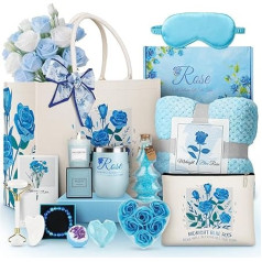 Dallfoll Geschenkset für Frauen, Geburtstagsgeschenke für Freundinnen, mit Tumbler, luxuriöser Flanelldecke und Leinwand Tasche für Mutter, Weihnachten, Valentinstag, Gift Set for Women