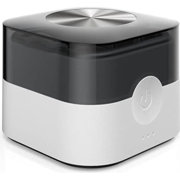 flow-med u-sonic 3 Ultrasonic Cleaning Device, Ultrasonic Hearing Aids, Ear Tips, Hearing Protection and Ear Molds, Integrated Rechargeable Battery, 360° Cleaning, 125 ml Stainless Steel Container