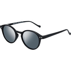 Zenottic sunglasses, polarised, round, retro classic UV 400 protection, vintage frame for men and women