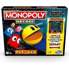 Monopoly Arcade Pacman Board Game for 2 to 4 Players, Recommended Age: 8 Years and Above, French Version