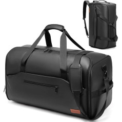 Moulyan 55L Suit Bag, Waterproof Garment Bag, Travel Bag with Shoe Compartment, Wet Compartment, 3-in-1 Garment Bag, Travel Garment Bag, Garment Duffle Bag, Travel Bag for Men and Women