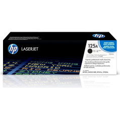 CB540A HP Original Color LaserJet CB540A Black Print Cartridge with ColorSphere Toner