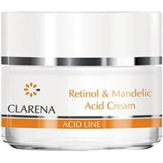 Clarena - Anti-ageing cream for women - mandelic acid and retinol cream face - anti-ageing night cream face - neck and cleavage cream - firming face cream - neck cream firming 50 ml