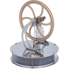 Fictory Low Temperature Stirling Engine, Steam Engine Model, 1 Piece Stirling Motor Hand Heat Sterling Engine for Craft Collection