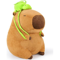 shownicer Plush Toy Capybara Cuddly Toy Large Stuffed Toy Kawaii Capybara Plush Cushion XXL Toy Gift for Adults Children 3+ Years (65 cm)