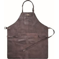 DRAKENSBERG 'Bob' Leder Grillschürze für Männer, Extra Gross, Übergröße, Herren, BBQ Lederschürze, hochwertig