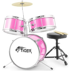 Tiger Jasmin JDS7-PK 3-Piece Drum Set - Pink