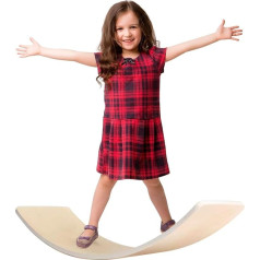 HIUOUIH Balance Board Children's Wobble Board Wooden Wobble Board Rocker for Balancing Balance Board for Motor Skills Training