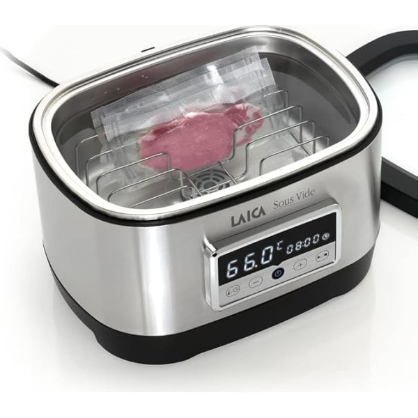 HORNO DE AGUA LAICA SOUS VIDE SVC200 - TEMPERATURA PROGRAMABLE 40-90º - CAPACIDAD 8L - PROGRAMABLE 10 MIN/72 HORAS