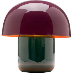 Kare Design Table Lamp Mushroom Shiny Duo Saturday Green Purple Mushroom Shape Table Lamp Bedside Lamp Living Room Bulb Not Included 20 x 20 x 20 cm (H-B-T)