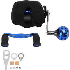 Glomora 4.7:1 Aluminum Alloy Drum Fishing Reel 7+1BB 13lb Braking Force 14oz Ideal for Saltwater and Freshwater Fishing