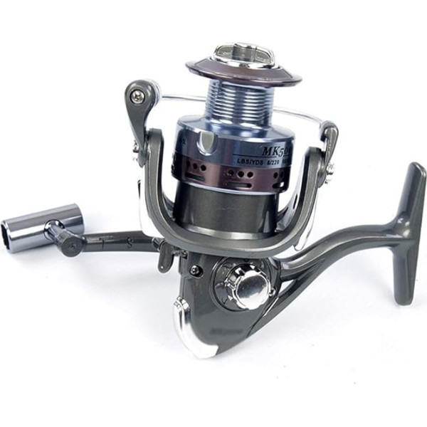 Angelrolle, Authentisches Fischrad Angelradrolle Vollmetallwelle Spinnrad Totale Seebrassenrad Fischschnur Seerutenrad(Mk4000)