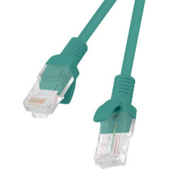 Patchcord cat.5e utp 0.25m zaļš fluke pagājis 10-pack