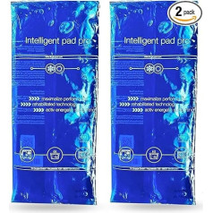 2 x XXL Cooling Pads - 28 x 12 cm Cold Warm Compresses Blue Large - Heat Pads & Cooling Packs - Gel Cooling Pad - for Bruises, Pain - Cool Pack - Made in Germany