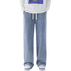 pvucpot Thermal Jeans Men's Thermal Snow Trousers Lined Winter Trousers Winter Jeans with Fleece Jeans Trousers