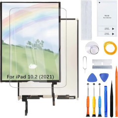 H&LYCYJ Display Screen for iPad 9th 10.2 (2021) A2603 A2604 LCD Screen Replacement Assembly with Kit (No Touch)