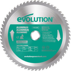 Evolution Power Tools A185TCT-60MS zaagblad for het zagen van aluminium, for hiding zages, panel zages, 185 mm